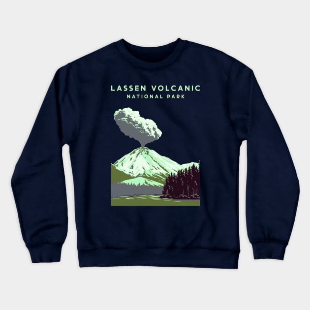 Lassen Peak Crewneck Sweatshirt by splode